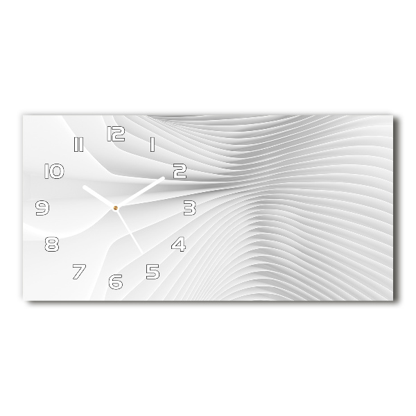 Glazen klok horizontaal Abstracte lijnen