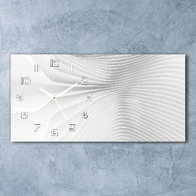Glazen klok horizontaal Abstracte lijnen