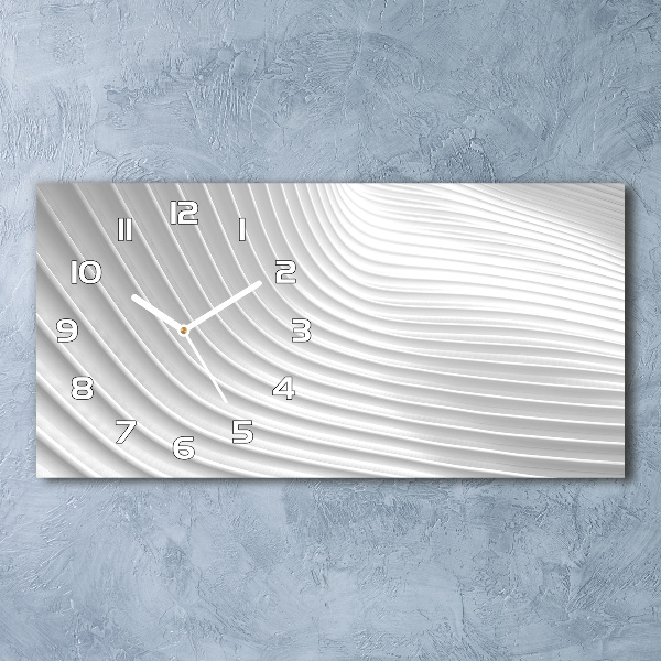 Zegar ścienny szklany Abstrakcja linie