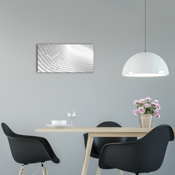 Glazen klok horizontaal Abstracte lijnen