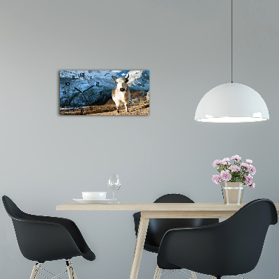 Glazen klok horizontaal Zoals een gewone berg