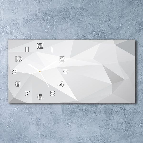 Langwerpige wandklok van glas Abstracte achtergrond