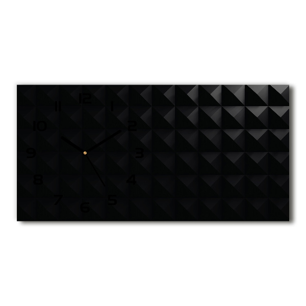 Langwerpige wandklok van glas Abstracte achtergrond