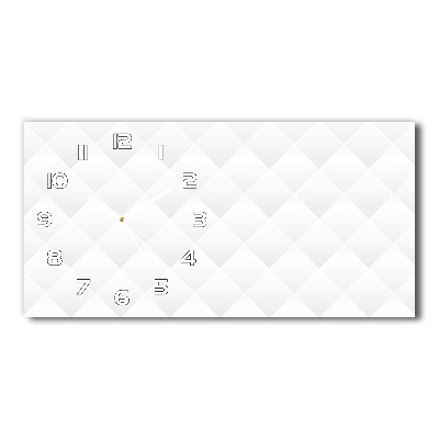 Langwerpige wandklok van glas Abstracte achtergrond