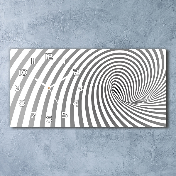 Glazen klok horizontaal Gestreepte spiraal