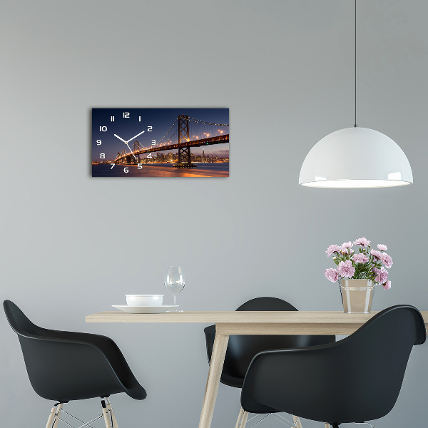 Glazen klok horizontaal San Francisco-brug