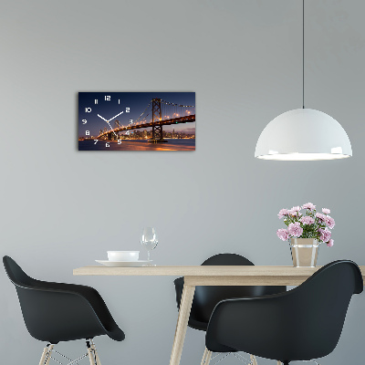 Glazen klok horizontaal San Francisco-brug