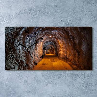 Glazen klok horizontaal Ondergrondse tunnel
