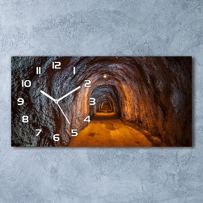 Glazen klok horizontaal Ondergrondse tunnel