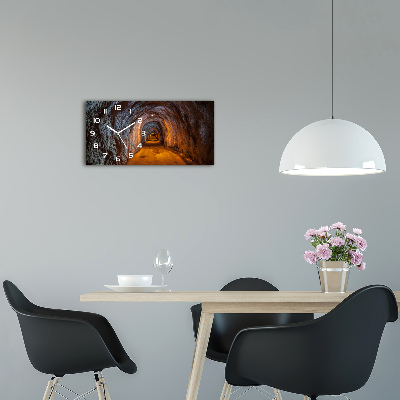 Glazen klok horizontaal Ondergrondse tunnel