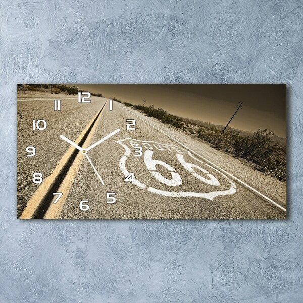 Glazen klok horizontaal Weg in Californië