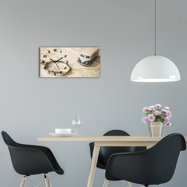 Glazen klok horizontaal Symboliek van reizen