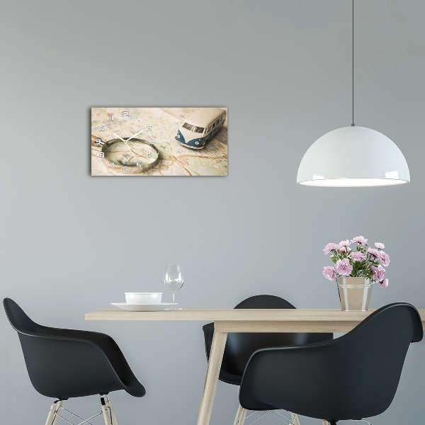 Glazen klok horizontaal Symboliek van reizen