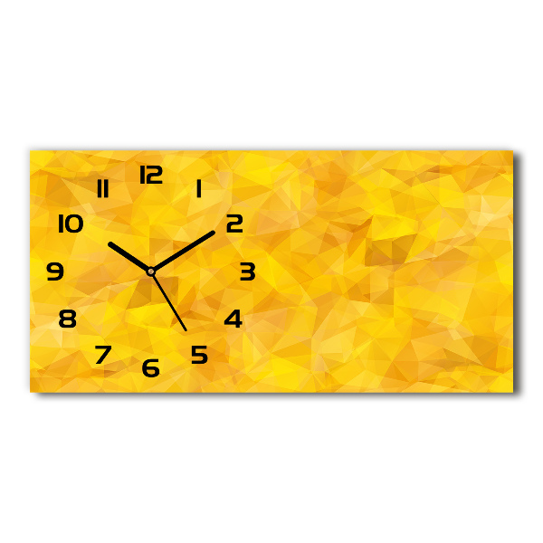 Zegar ścienny szklany Abstrakcja trójkąty