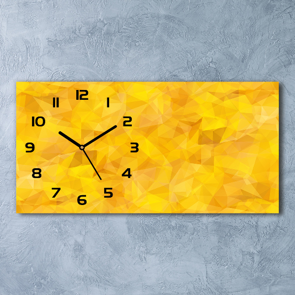 Zegar ścienny szklany Abstrakcja trójkąty