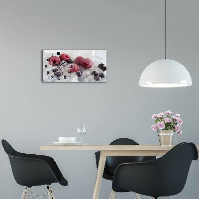 Zegar ścienny szklany Mrożone owoce leśne