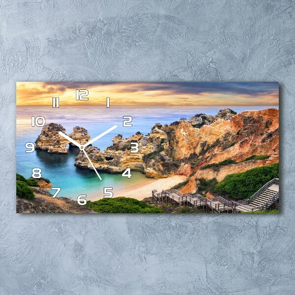 Zegar ścienny szklany Lagos Portugalia