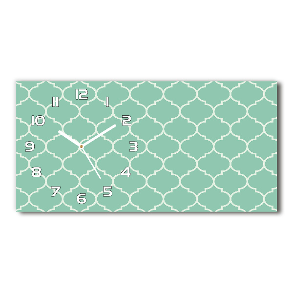 Glazen klok horizontaal Marokkaanse achtergrond