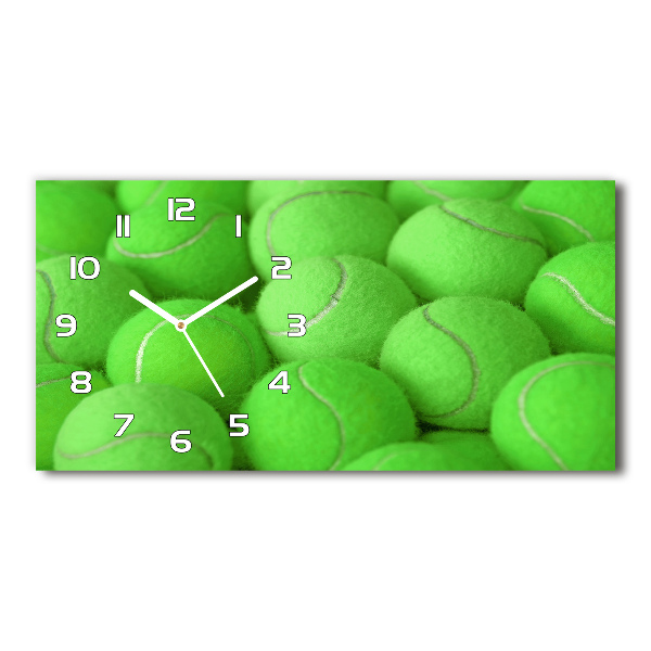 Glazen klok horizontaal Tennisballen