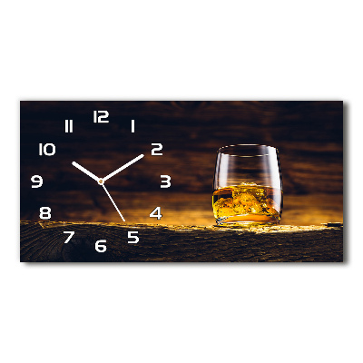 Glazen klok horizontaal Bourbon in een glas