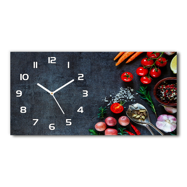 Glazen wandklok rechthoekig Ingrediënten