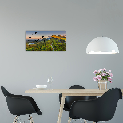 Glazen klok horizontaal Schotse Hooglanden