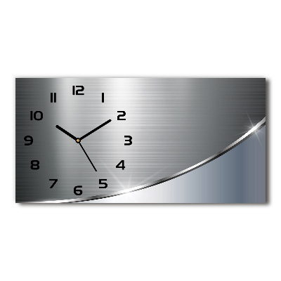 Glazen klok horizontaal Metaalabstractie