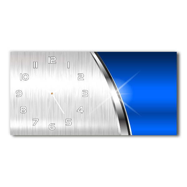 Glazen klok horizontaal Metaalabstractie