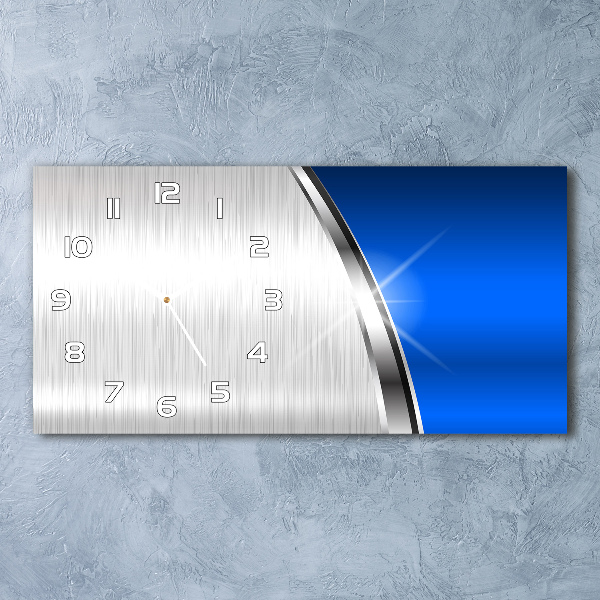 Glazen klok horizontaal Metaalabstractie