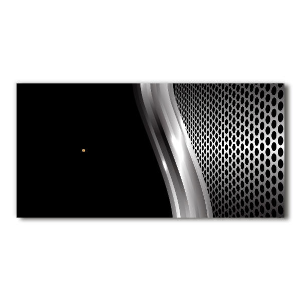 Glazen klok horizontaal Metaalabstractie