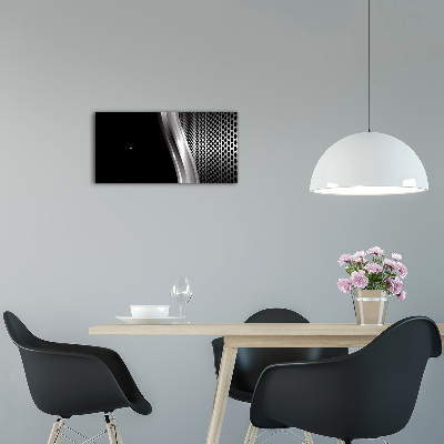 Glazen klok horizontaal Metaalabstractie