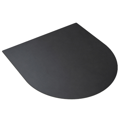 Metalen barbecuemat in de vorm van een halfovaal 80x70 cm
