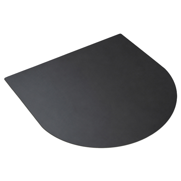 Plaat onder de barbecue halfovale uitvoering van 100x100 cm