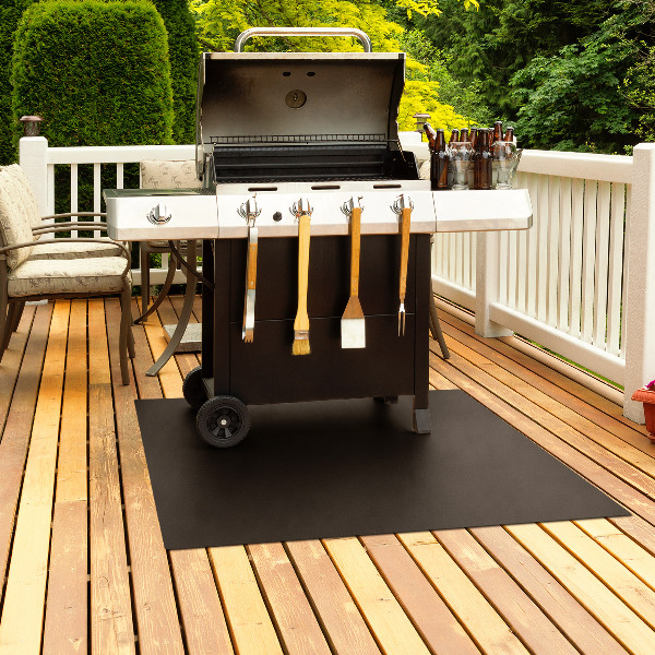 Plaat onder de barbecue in de vorm van een rechthoek 100x80 cm