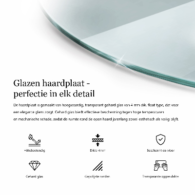 Vloerplaat voor kachel Transparant