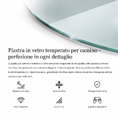 Vloerplaat voor kachel Transparant