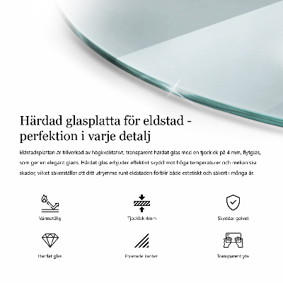 Szyba pod kozę półokrągła transparentna