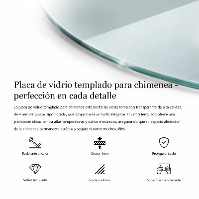 Szyba pod kozę półokrągła transparentna