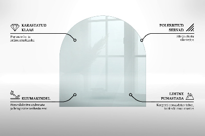 Szyba pod kozę półokrągła transparentna