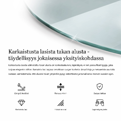 Szyba pod kozę półokrągła transparentna