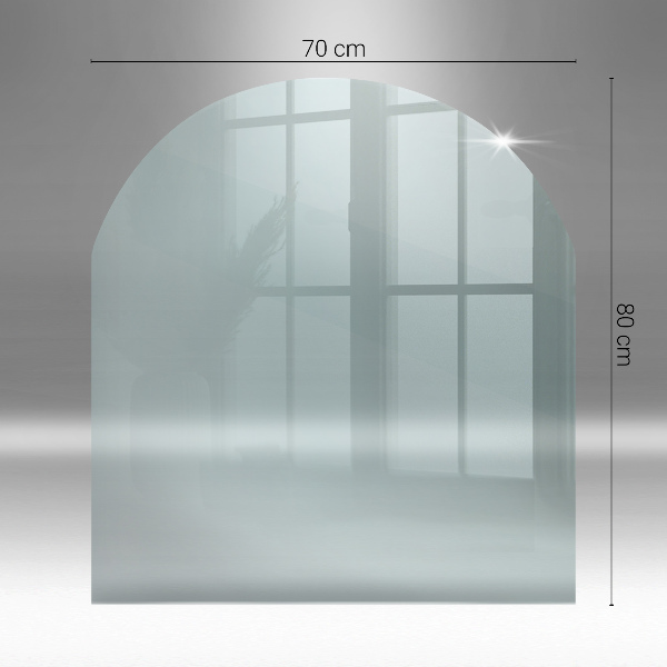 Szyba pod kozę półokrągła transparentna