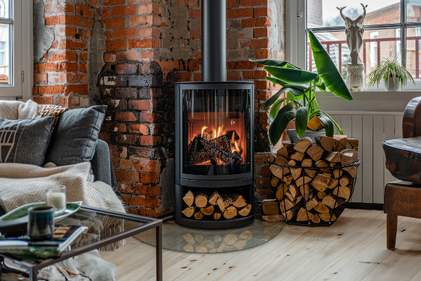 Plaat voor onder kachel Transparant kwart