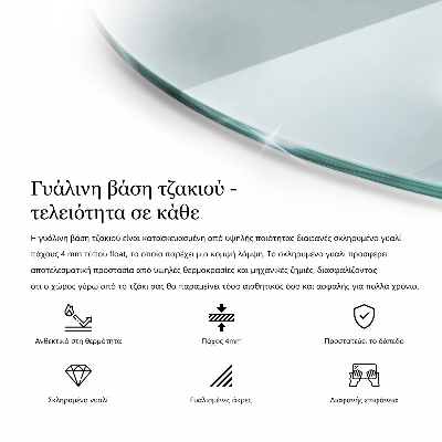 Plaat voor onder kachel Transparant kwart