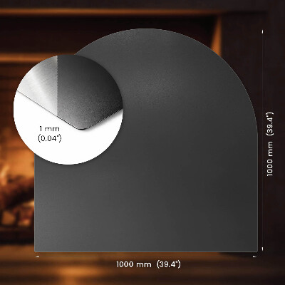 Semi-ovale kachel vloerplaat industriële metal