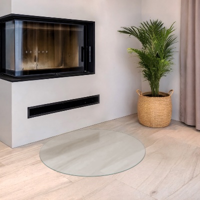 Ronde kachel vloerplaat Optisch melkglas effect