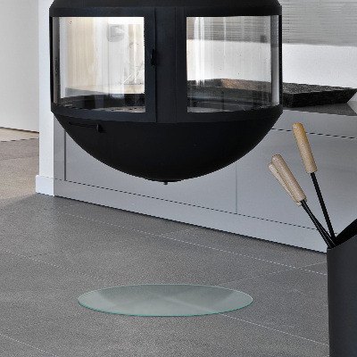 Ronde kachel vloerplaat Ronde kachel vloerplaat met optisch melkglas-effect