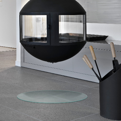 Ronde kachel vloerplaat Optisch melkglas effect