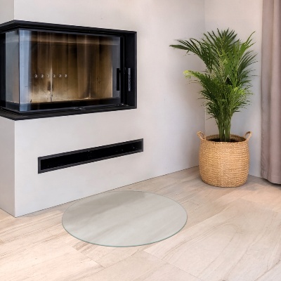 Ronde kachel vloerplaat Ronde kachel vloerplaat met optisch melkglas-effect