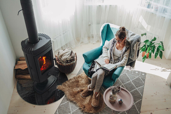 Szkło pod kominek Tekstura kamienia naturalnego