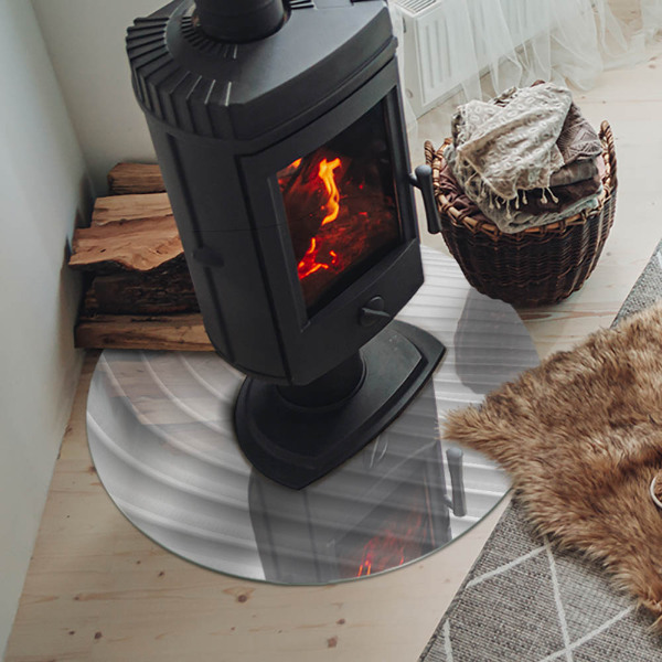 Onderplaat kachel Golven van delicate lijnen